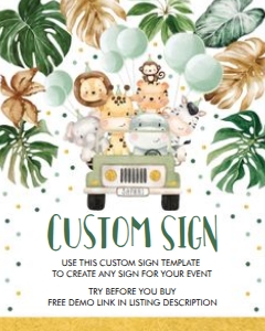 SAF3 - Custom Sign design preview