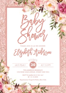 FLO30 - Baby Shower Invite: FLO30 - Baby Shower Invite