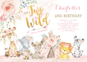 SAF6 - Two Wild Invite design preview