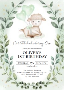 GR7 - Birthday Invite design preview
