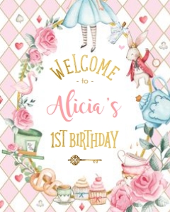 AL1 - Welcome Sign PINK design preview