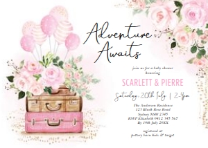 TRA5 - Baby Shower Invite design preview