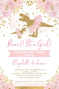 DIN4 - Baby Shower Invite 4x6 INCHES: DIN4 - Baby Shower Invite 5x7 INCHES