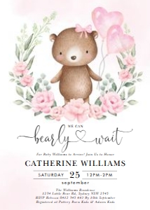 BR3 - Baby Shower Invite: BR3 - Baby Shower Invite