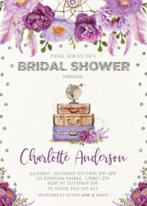 FLO12BTS - Bridal Shower Invite design preview