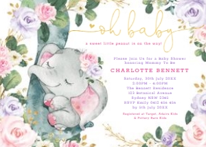 EL19 - Baby Shower Invite: EL19 - Baby Shower Invite
