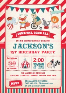 CAR1 - Birthday Invite design preview