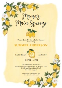 LMN2 - Baby Shower Invite design preview
