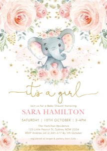 EL20 - Baby Shower Invite: EL20 - Baby Shower Invite