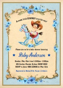 CO1 - Baby Shower Invitation design preview