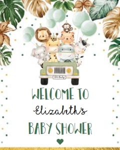 SAF3 - Baby Welcome Sign 8x10 INCHES: SAF3 - Baby Welcome Sign 16x20 INCHES