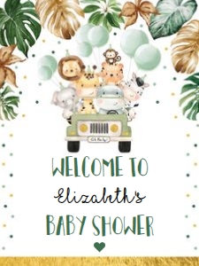 SAF3 - Baby Welcome Sign 18x24 INCHES: SAF3 - Baby Welcome Sign 16x20 INCHES