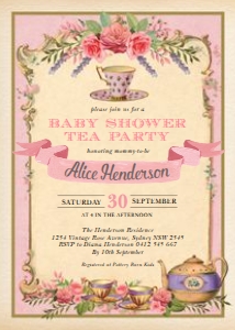 TEA9 - Baby Shower Invite: TEA9 - Baby Shower Invite