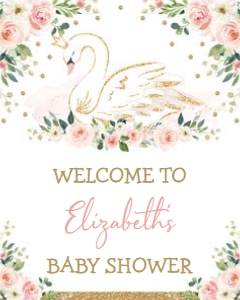 SWAN1-B - Welcome Sign 16x20 INCHES: SWAN1-B - Welcome Sign