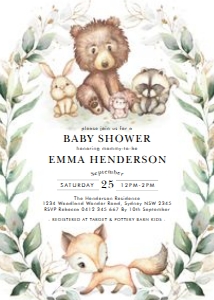 FOR1 - Baby Shower Invite B: FOR1 - Baby Shower Invite B