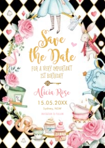 AL1 - Save the Date BLACK design preview