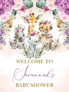 SAF7 - Welcome Sign 18x24 INCHES: SAF7 - Welcome Sign 16x20 INCHES