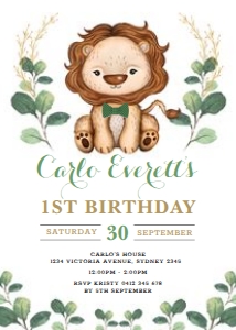 LIO3 - Birthday Invite design preview