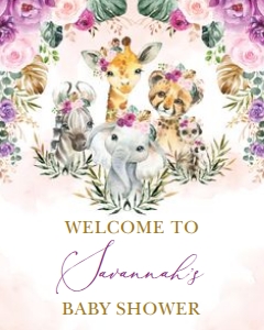 SAF7 - Welcome Sign 8x10 INCHES: SAF7 - Welcome Sign 16x20 INCHES