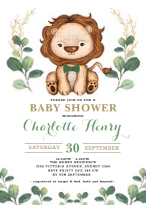 LIO3 - Baby Shower Invite: LIO3 - Baby Shower Invite
