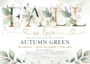 PUM4 - Bridal Shower Invite: PUM4 - Bridal Shower Invite