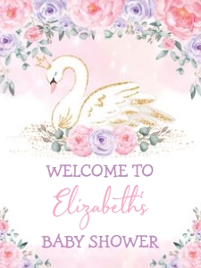 SWAN3 - Welcome Sign 18x24 INCHES: SWAN3 - Welcome Sign 16x20 INCHES