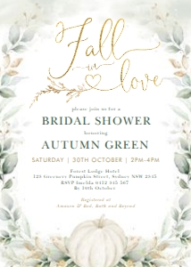PUM4 - Fall In Love Invite design preview