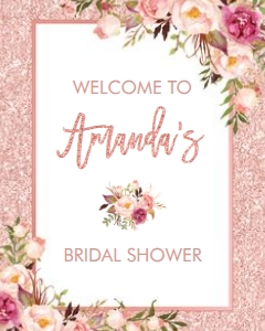 FLO30 - Welcome Sign 8x10 INCHES: FLO30 - Welcome Sign