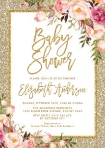 FLO29 - Baby Shower Invite: FLO29 - Baby Shower Invite