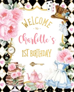 AL3 - Welcome Sign BLACK 16x20 INCHES: AL3 - Welcome Sign BLACK 16x20 INCHES