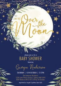 MOON12 - Baby Shower Invite: MOON12 - Baby Shower Invite