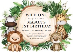 SAF9 - Wild One Invite: SAF9 - Wild One Invite