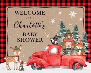 WINT3 - Welcome Sign B 8x10 INCHES: WINT3 - Welcome Sign B 18x24 INCHES