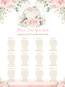 PUM5 - Seating Chart 18x24 INCHES design preview