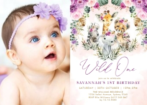 SAF7 - Birthday Photo Invite: SAF7 - Birthday Photo Invite