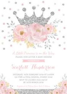 FLO18S - Baby shower Invite design preview