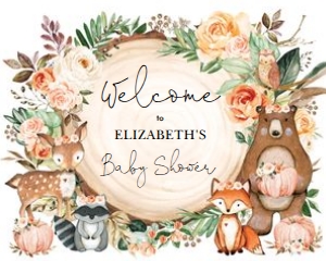 WOOD44 - Welcome Sign 16x20 INCHES: WOOD44 - Welcome Sign 16x20 INCHES