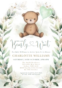 BR4 - Baby Shower Invite B: BR4 - Baby Shower Invite B