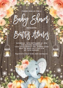 FALL1 - Baby Shower Invite design preview