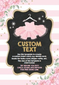 BAL2 - Insert Card design preview