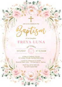 FLO40 - Baptism Invite: FLO40 - Baptism Invite