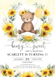 BR5 - Birthday Invite design preview