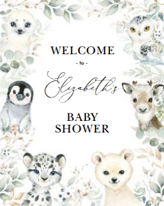 WINT24 - Welcome Sign 16x20 INCHES design preview