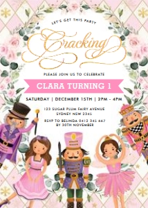 NC2 - Birthday Invite B PINK design preview