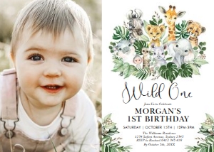 JUN13 - Wild One Photo Invite design preview