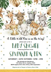 SAF11 - Baby Shower Invite: SAF11 - Baby Shower Invite