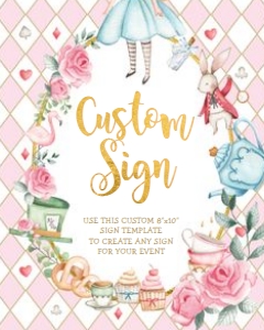 AL1 - Custom Sign 8x10 INCHES: AL1 - Custom Sign 8x10 INCHES