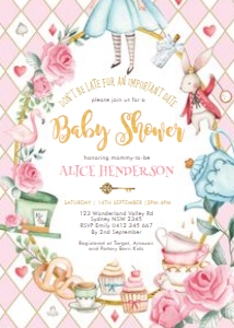 AL1 - Baby Shower Invite PINK: AL1 - Baby Shower Invite PINK