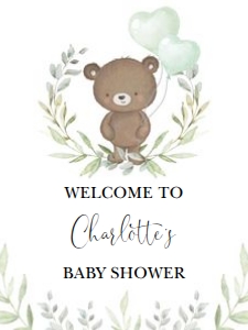 BR1 - Welcome Sign 18x24 INCHES: BR1 - Welcome Sign 16x20 INCHES
