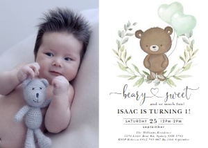 BR1 - Birthday Photo Invite: BR1 - Birthday Photo Invite